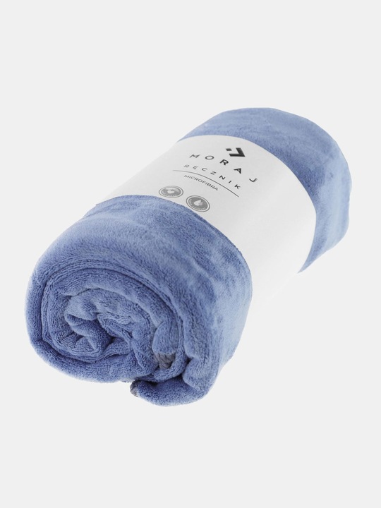 RĘCZNIK Z MIKROFIBRY BASEN zgaszony niebieski PLAŻOWY