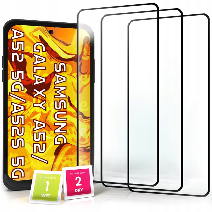 3-PAK Szkło Hartowane do Galaxy A52 / 5G / A52s / 5G / A53 5G / Poco M4 Pro