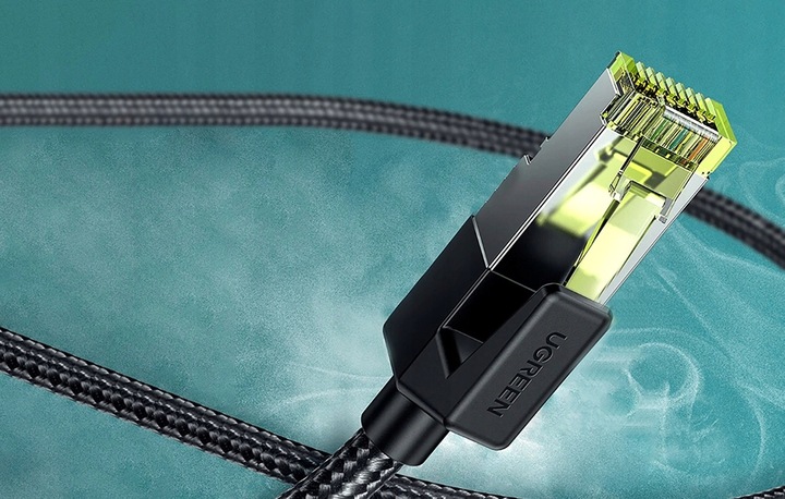 UGREEN Przewód Kabel Sieciowy LAN Ethernet Cat. 7 FTP RJ45 10 Gb/s Oplot 5m