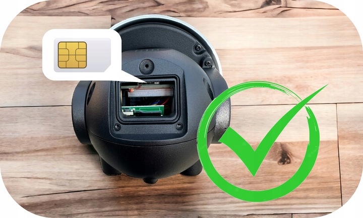 ZEWNĘTRZNA KAMERA NA KARTĘ SIM GSM LTE OBROTOWA 5MPX DUALNE DOŚWIETLENIE