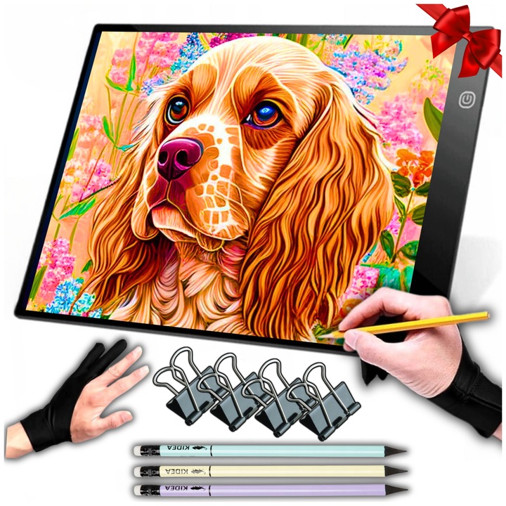 TABLET GRAFICZNY TABLICA DZIECI RYSOWANIA DESKA KREŚLARSKA LED+5 GRATISÓW