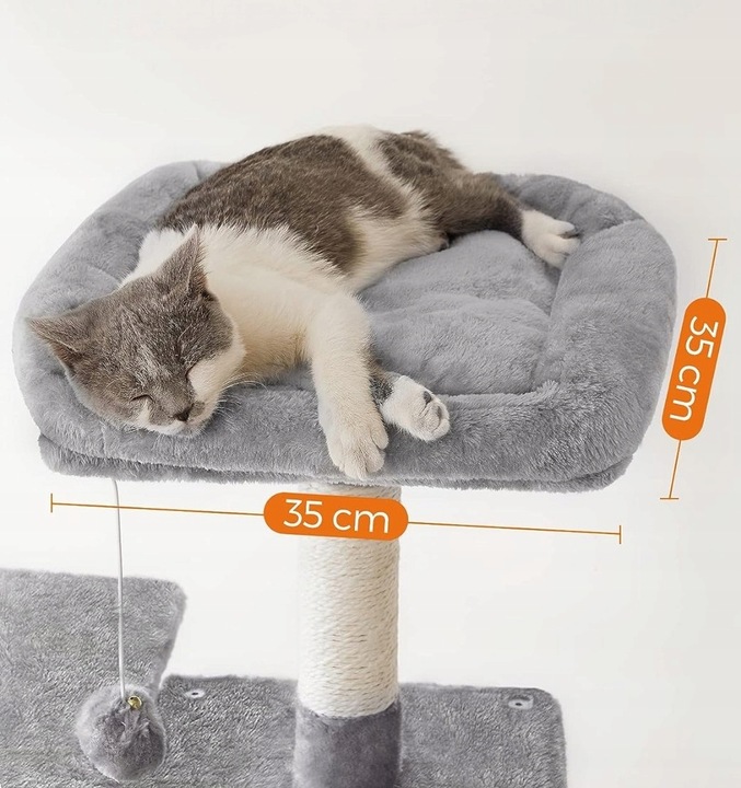 DRAPAK DLA KOTA DUŻY LEGOWISKO SŁUPEK WIEŻA DOMEK 6 POZIOMÓW WYSOKI 143cm