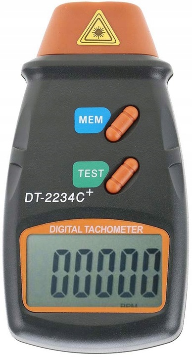 Tachometr laserowy miernik obrotów obrotomierz LCD
