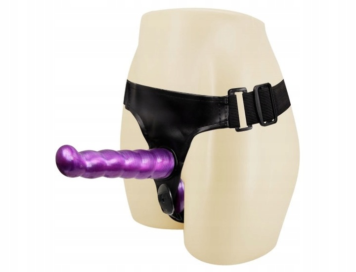 PROTEZA STRAP-ON PODWÓJNE DILDO PENISY ANAL WAGINA