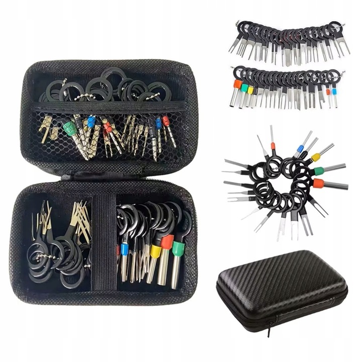 Zestaw 41 szt. WYJMAKI do pinów do demontażu KLUCZE do konektorów ETUI