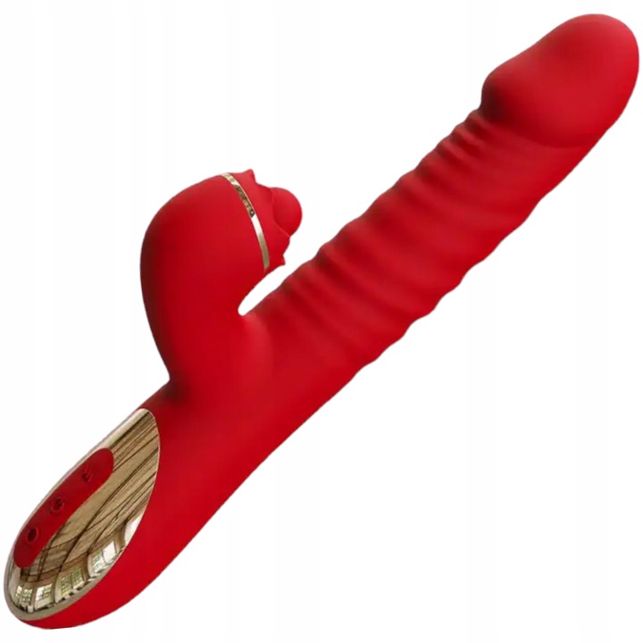 Damski Wibrator Obrotowo-Posuwisty 3w1 - 10 Trybów Wibracji i Obrotu-Posuwu