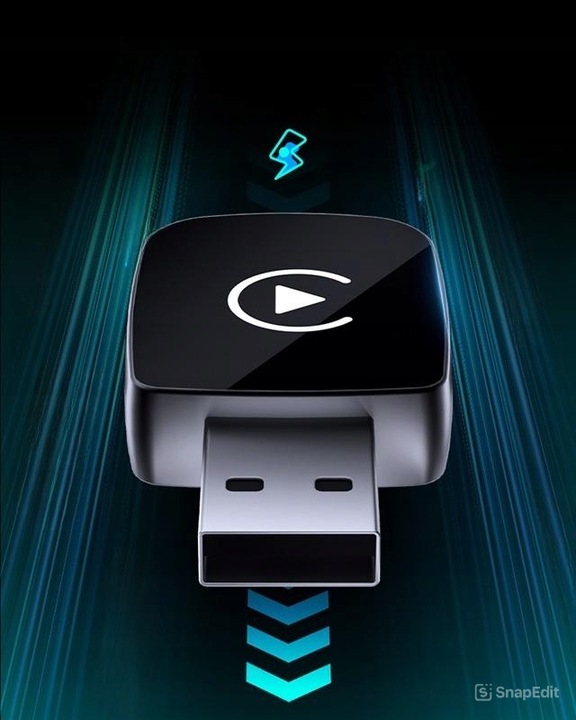 BEZPRZEWODOWY ADAPTER ANDROID AUTO CARPLAY 2W1 IPHONE USB USB-C