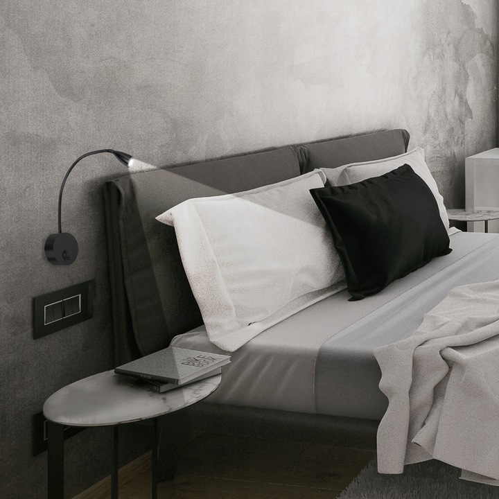 Kinkiet Ścienny Lampka LED z włącznikiem NOCNA NAD ŁÓŻKO SYPIALNIANA