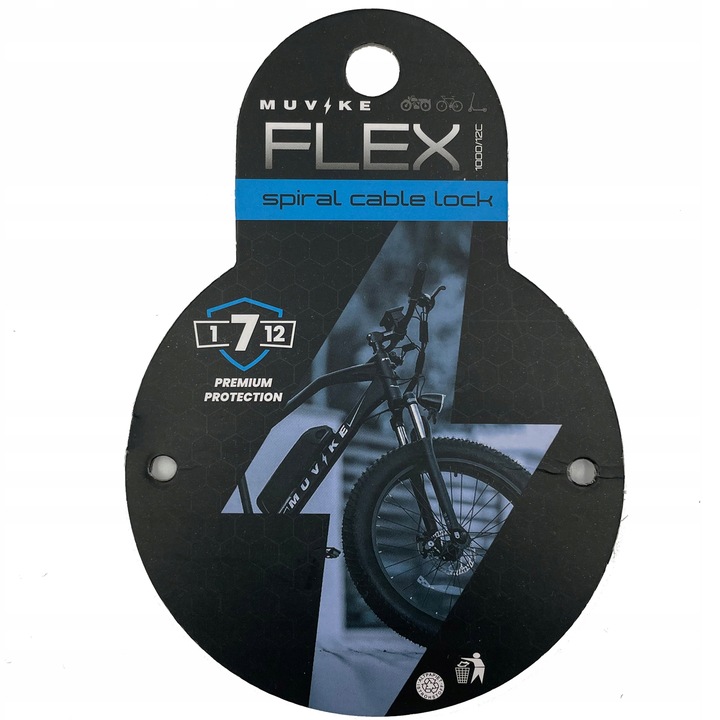 ZAPIĘCIE ROWEROWE LINKA ZAPIĘCIE DO ROWERU SZYFR MUVIKE FLEX 1000/12C