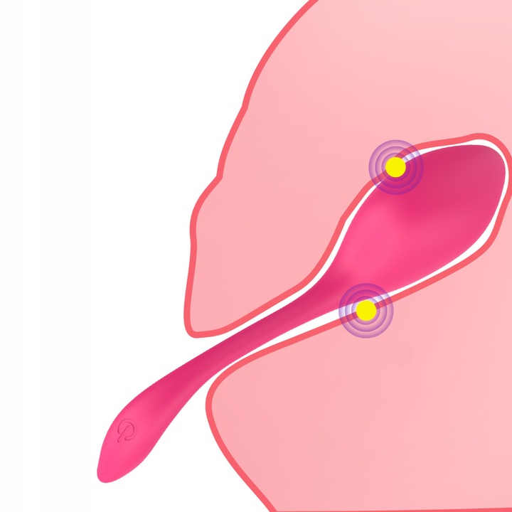 WIBRATOR JAJKO Z APLIKACJĄ ZDALNIE STEROWANY TELEFONEM BLUETOOTH DLA PAR