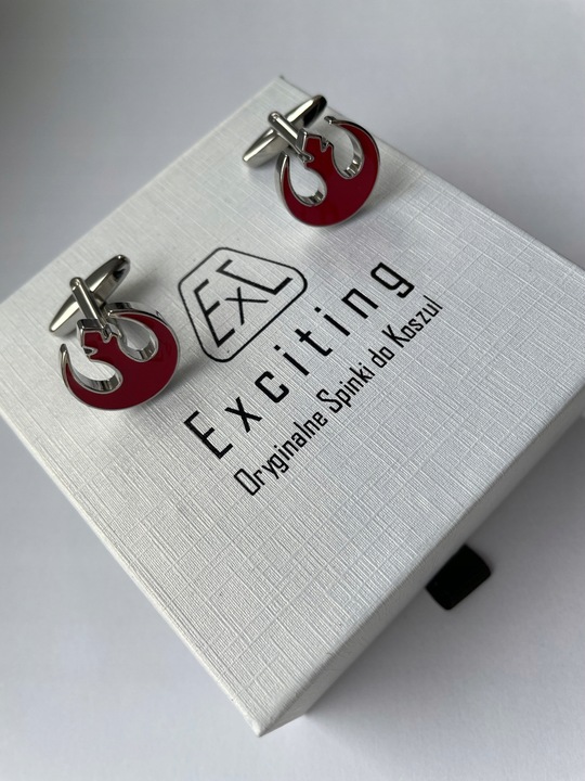 Spinki do mankietów EXC Narzędzia Młotek i Piła dla Cieśli Stolarza złocone