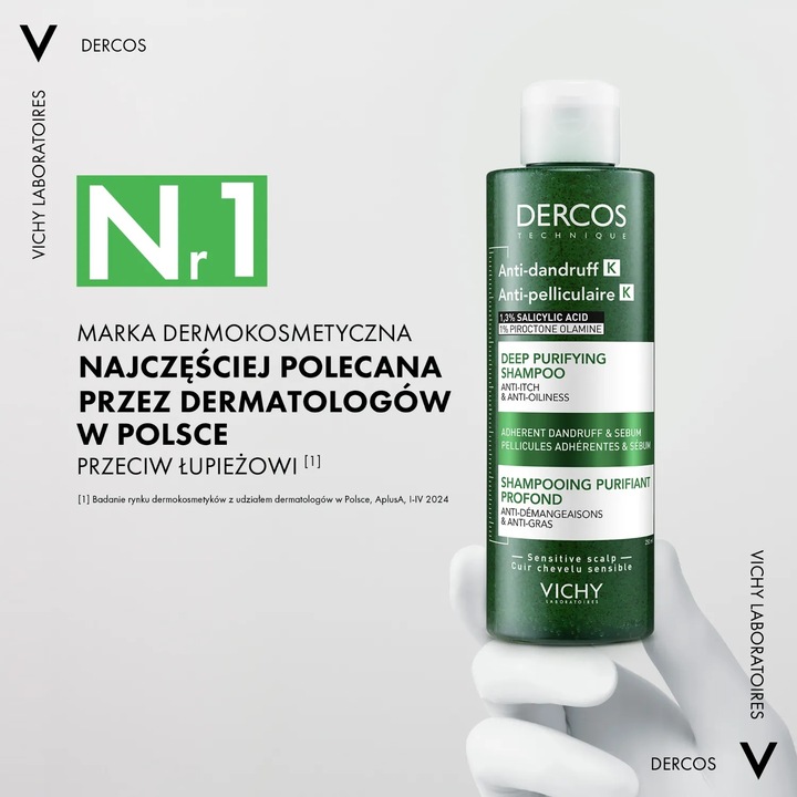 Vichy Dercos K 250 ml Vichy Dercos szampon przeciwłupieżowy 250 ml