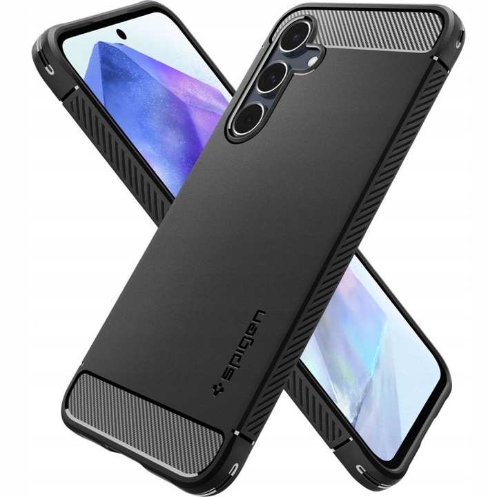 Etui do Galaxy A55 5G, Spigen Rugged Armor elastyczny smukły case cover TPU