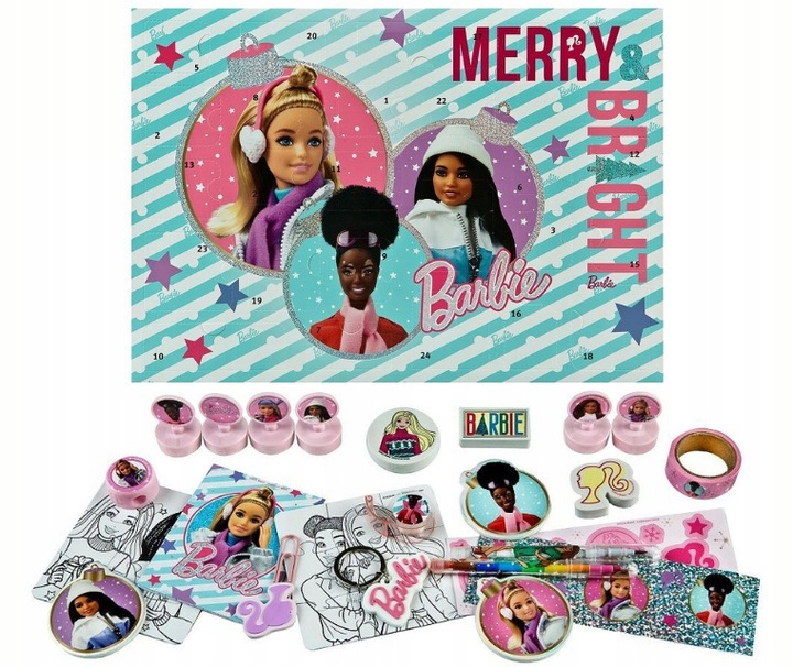 Kalendarz Adwentowy BARBIE dla dzieci