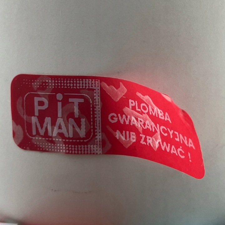 Plomba void czerwona zero transfer 20*10 mm 500 szt