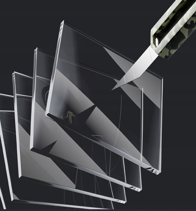 Dotykowy Szklany WŁĄCZNIK ŚWIATŁA LED fi60 Podwójny Czarny WiFi Tuya SMART