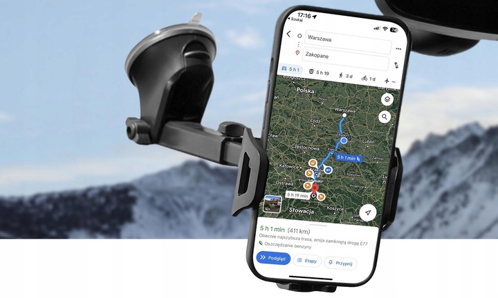 UCHWYT DO SAMOCHODU NA TELEFON SZYBĘ DESKĘ KOKPIT MOCNY UCHWYT SAMOCHODOWY