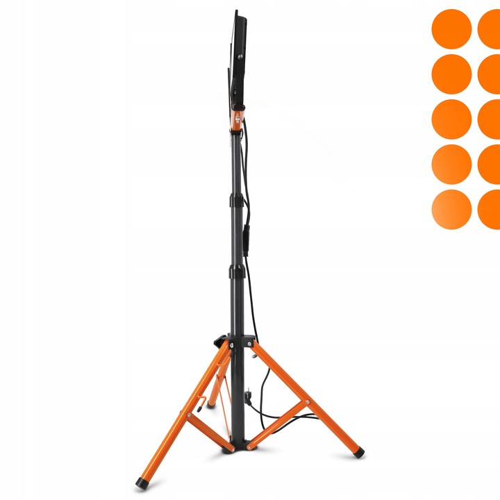 Halogen LED Statyw Budowlany Naświetlacz 3x 100W 33000lm Lampa Na