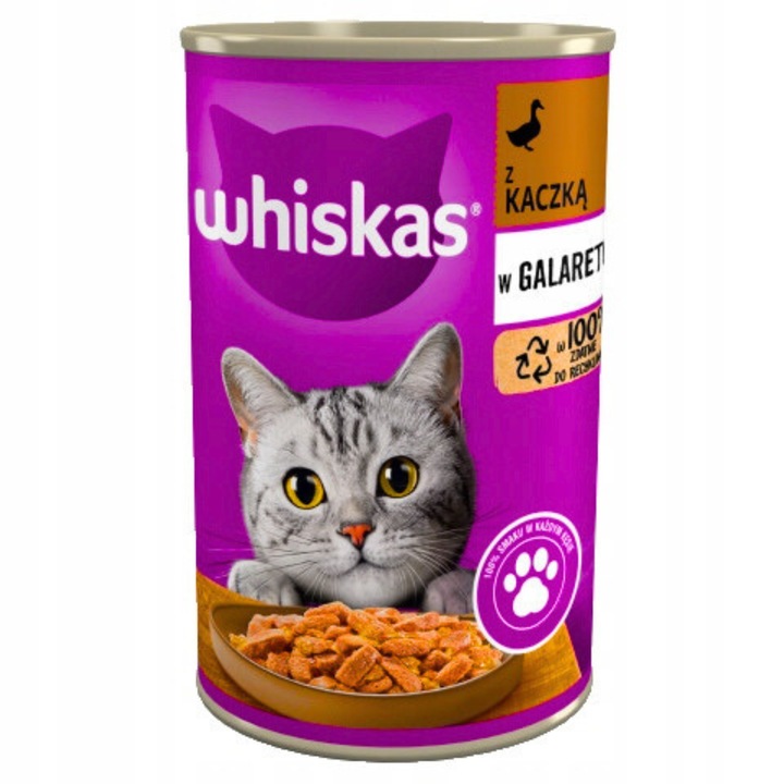 Whiskas Mix Smaków Mokra Karma Dla Kota Adult 24x400g Puszki 9,6kg