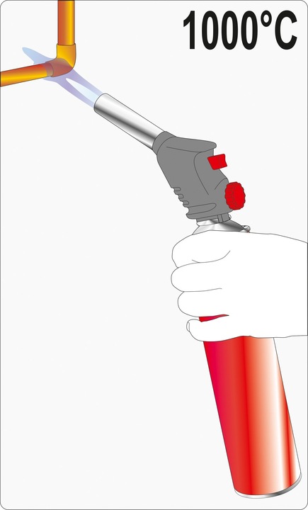 PALNIK GAZOWY YATO Z PIEZO + 4 GAZY KARTUSZ ELICO