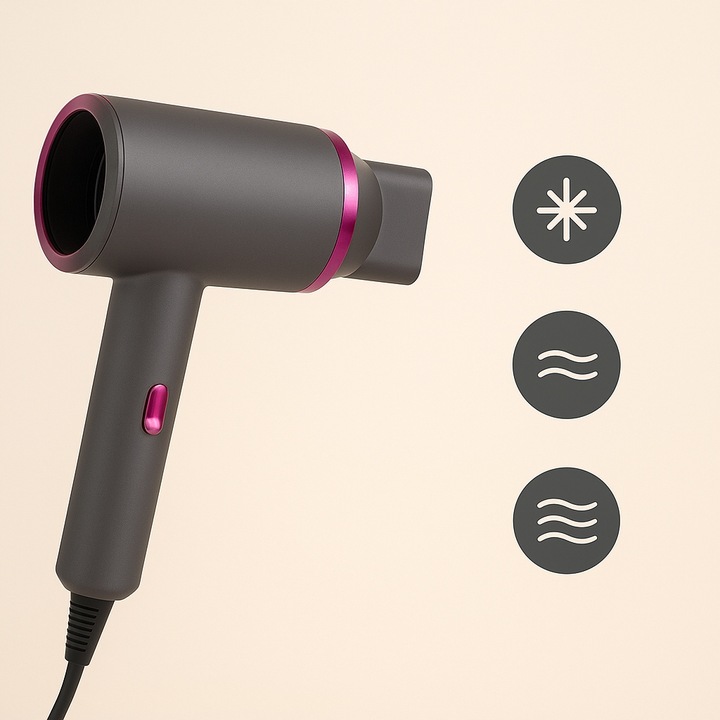 PROFESJONALNA SUSZARKA DO WŁOSÓW JONIZACJA ZDROWE WŁOSY KONCENTRATOR