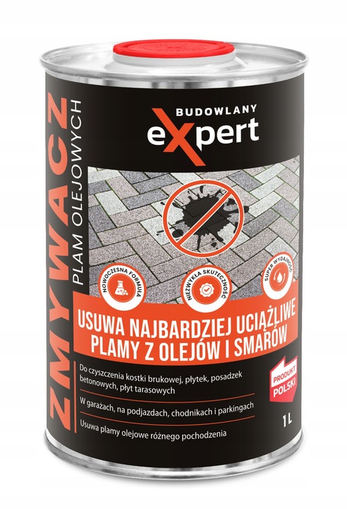 ZMYWACZ USUWANIE DO CIĘŻKICH PLAM OLEJOWYCH Z KOSTKI BRUKOWEJ PREPARAT 1 L