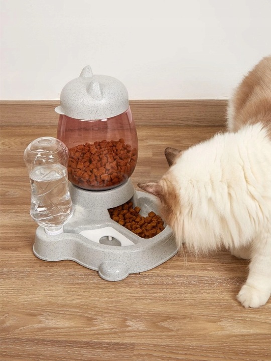 AUTOMATYCZNY PODAJNIK WODY I KARMY MISKA DLA KOTA I PSA DOZOWNIK 2W1 POIDŁO