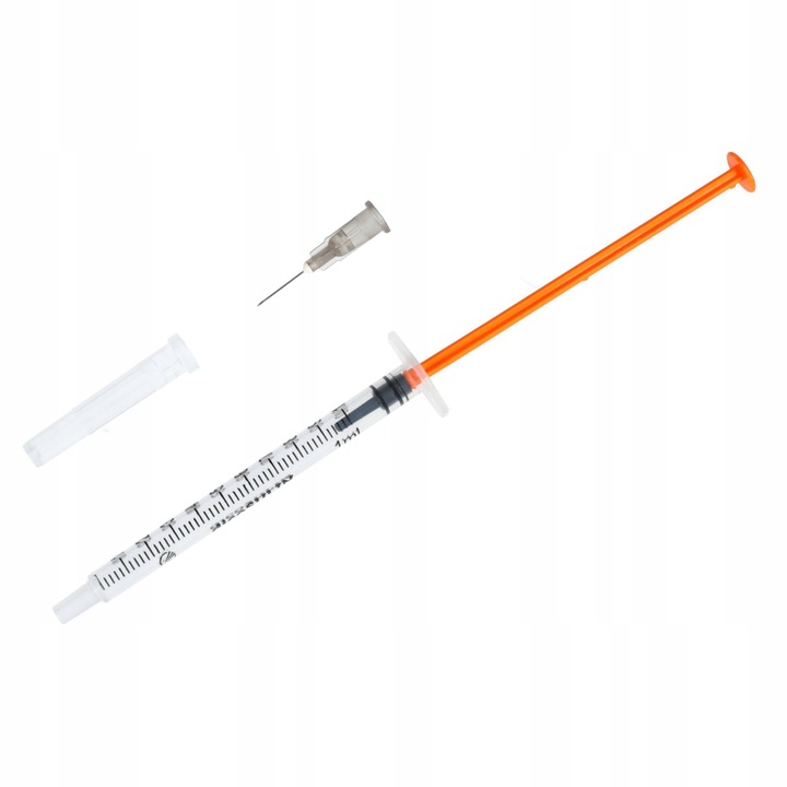 STRZYKAWKI INSULINOWE z igłą U100 1ml 0,4mm x 13mm dicoSULIN 100szt Zarys