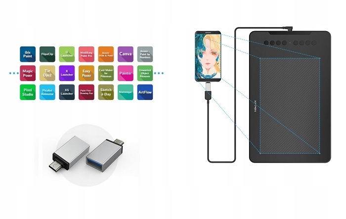 TABLET GRAFICZNY XP-PEN DECO 01 V2 5080 LPI 8192 ST DLA GRAFIKA