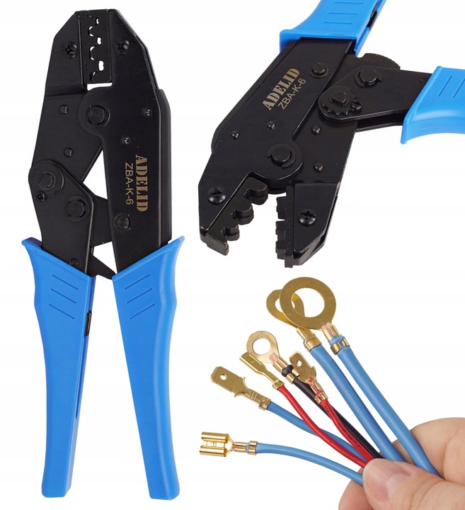 ZACISKARKA PRASKA KONEKTORÓW NIEIZOLOWANYCH KABLI