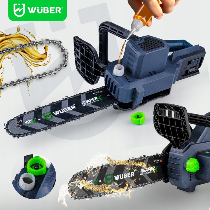 AKUMULATOROWA PILARKA PIŁA ŁAŃCUCHOWA GAŁĘZIÓWKA DO DREWNA 2X AKU