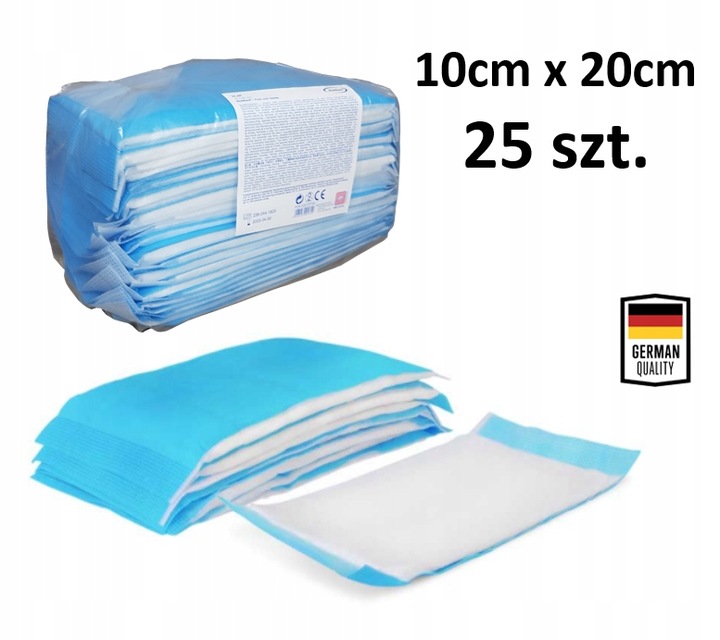 KOMPRESY OPATRUNKI WYSOKOCHŁONNE NIEJAŁOWE 10 X 20