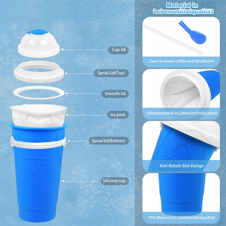 KUBEK DO ROBIENIA LODÓW SORBETÓW SLUSHY GRANITY 330ML