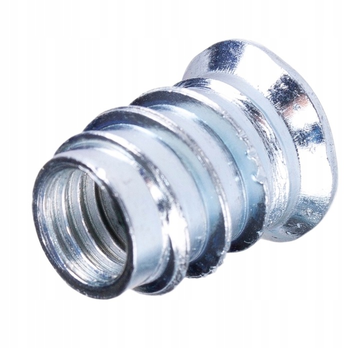 Mufa do drewna M8 x 20 mm 100 szt. dwugwintowa wkręcana z kołnierzem