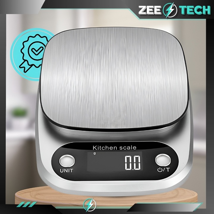 WAGA KUCHENNA ELEKTRONICZNA PRECYZYJNA 1 g | 5 kg TARA JUBILERSKA +