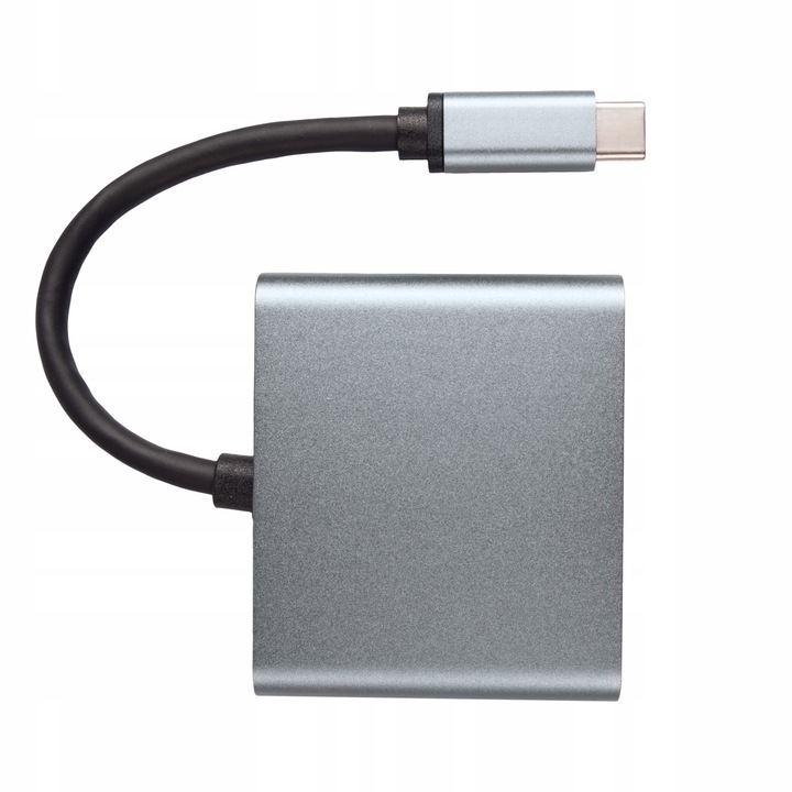 ADAPTER HUB USB C HDMI USB PD PRZEJŚCIÓWKA ROZDZIELA 1 ZŁĄCZE -> 2 MONITORY