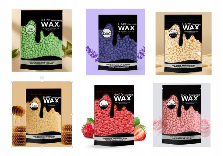 ZESTAW WOSK DO DEPILACJI PODGRZEWACZ wosku 6x WOSK TWARDY W GRANULKACH