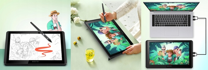 Tablet graficzny BOSTO 12HD-A LCD 8192 st 5080 LPI