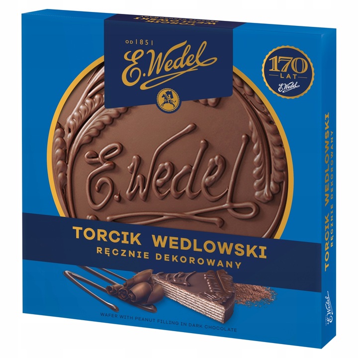Torcik Wedlowski ręcznie dekorowany E.Wedel 250 g
