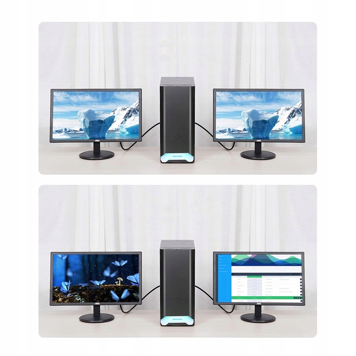 PRZEJŚCIÓWKA ADAPTER DISPLAYPORT DO VGA KONWERTER