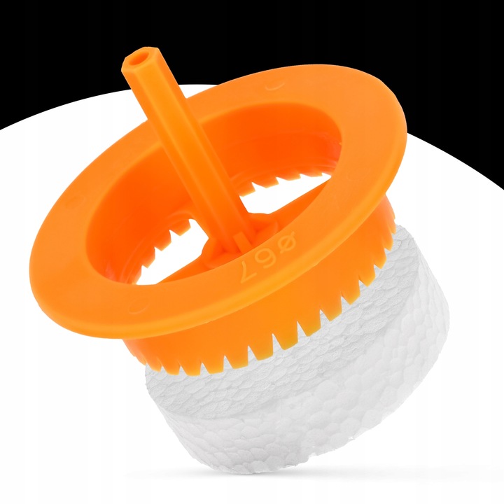 Zaślepki styropianowe 67 18 mm białe 100 szt frez do ociepleń ETICS