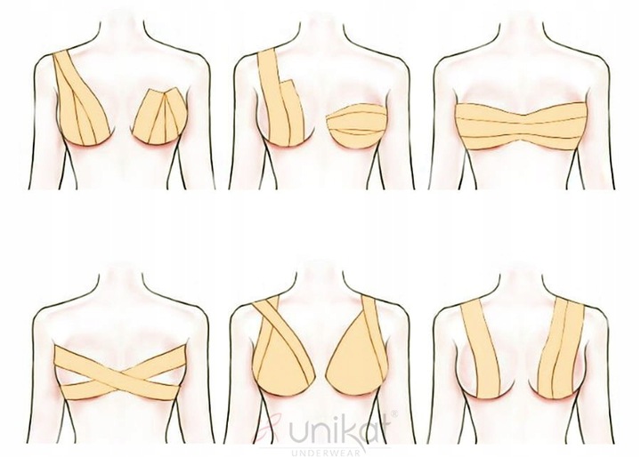 Taśma modelująca biust 5 metrów ~ Unikat ~ beż L