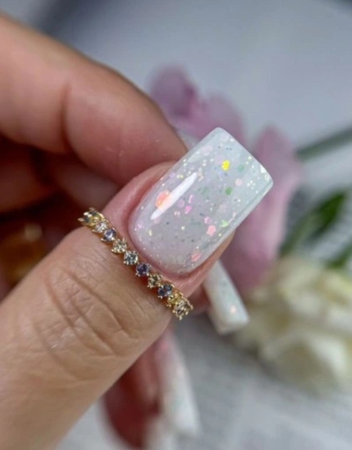 EXCELLENT PRO THIXOTROPY ŻEL BUDUJĄCY MLECZNY Z BROKATEM SWEET HEXA 15 g