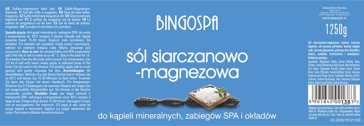 SÓL SIARCZANOWO MAGNEZOWA 1250 G
