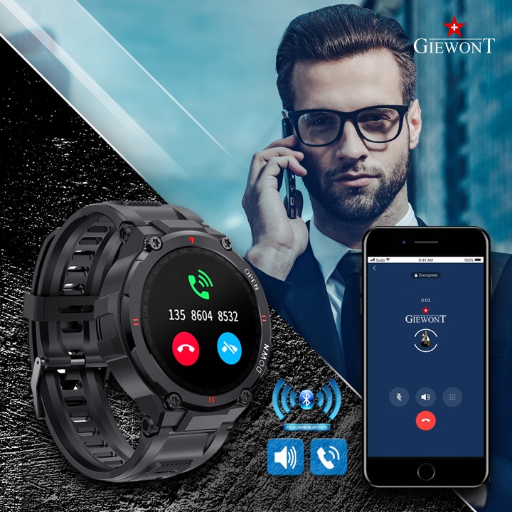 SMARTWATCH ZEGAREK na KOMUNIĘ dla Chłopca + Torebka ROZMOWY SMS GW430