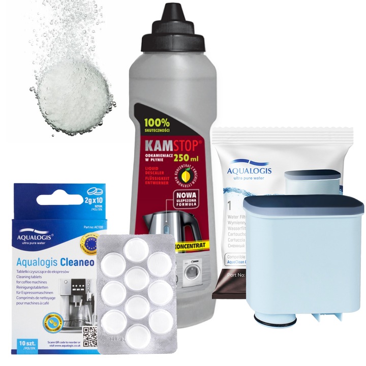 Zestaw do czyszczenia ekspresu Saeco Philips Odkamieniacz Tabletki