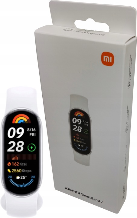 SMARTBAND XIAOMI MI BAND 9 1,62'' AMOLED BLUETOOTH GLACIER SILVER SREBRNY