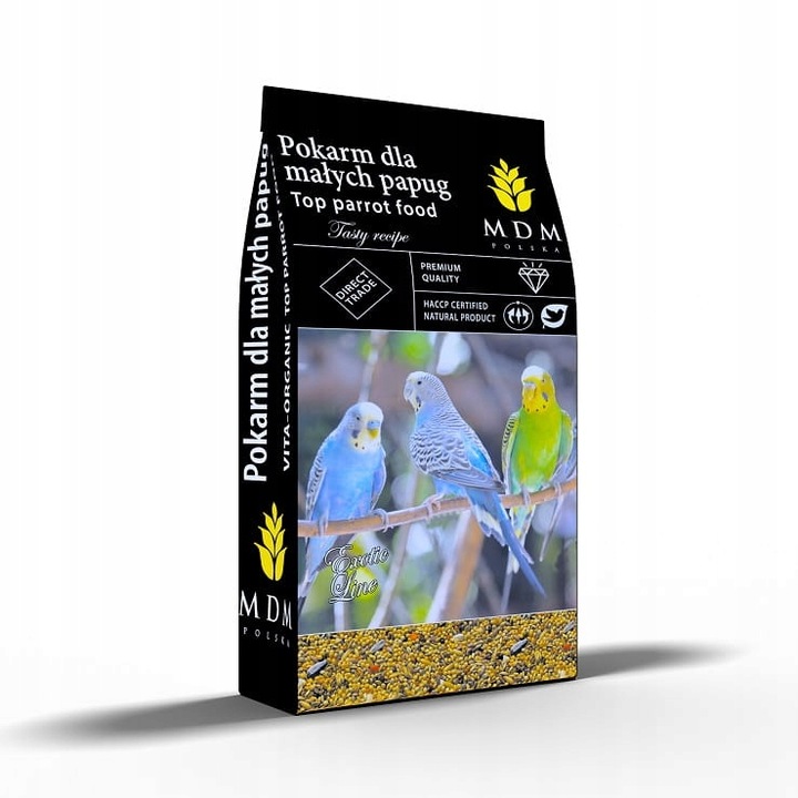 MDM PM Mieszanka dla małych Papug Premium 10kg