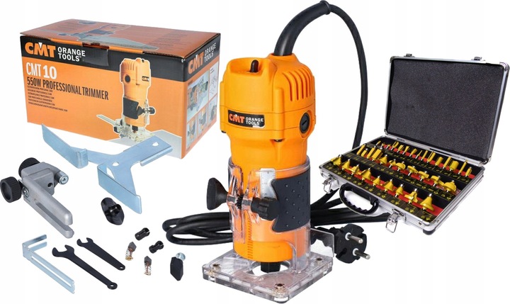 CMT FREZARKA RĘCZNA KRAWĘDZIOWA 550W CMT10 TRYMER KRAWĘDZI 6,35 6-8mm