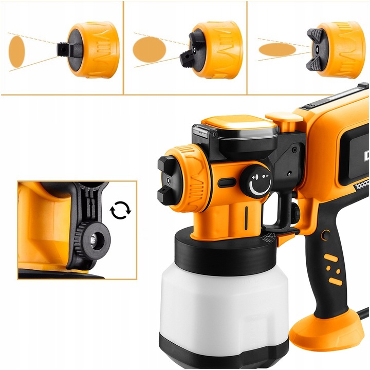 PISTOLET MALARSKI AGREGAT DO MALOWANIA ŚCIAN 3DYSZE 120 DIN ZESTAW XXL